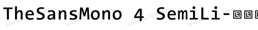 TheSansMono 4 SemiLi字体转换 TheSansMono 4 SemiLi字体转换
